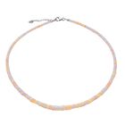 Natürlicher Äthiopischer Welo Opal Halskette ca. 45 cm lange 925 Silber Rhodiniert ca. 34.00 ct