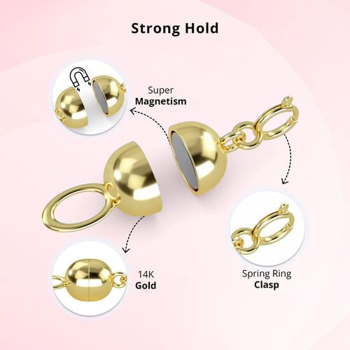 TOUCH und LOCK Magnet-Karabinerverschluss in 585 Gold image number 1