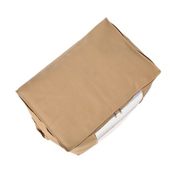 Aufbewahrungsboxen Set aus 3, Sichtfenster, 60 x 30 x 45 cm, Beige