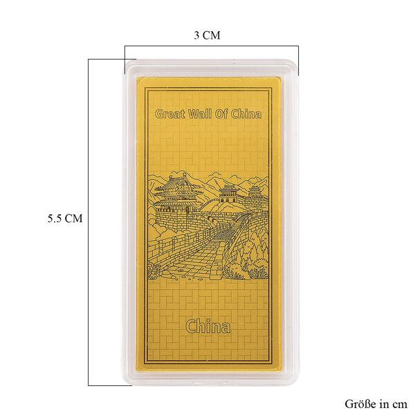 Ein Hauch von Luxus- 999er Goldplatte Chinesische Mauer image number 5