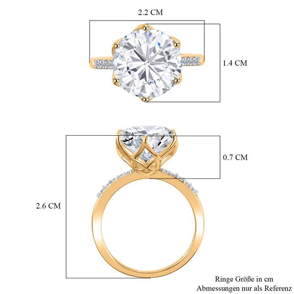 Moissanit Ring, ca. 4,78 ct. image number 6