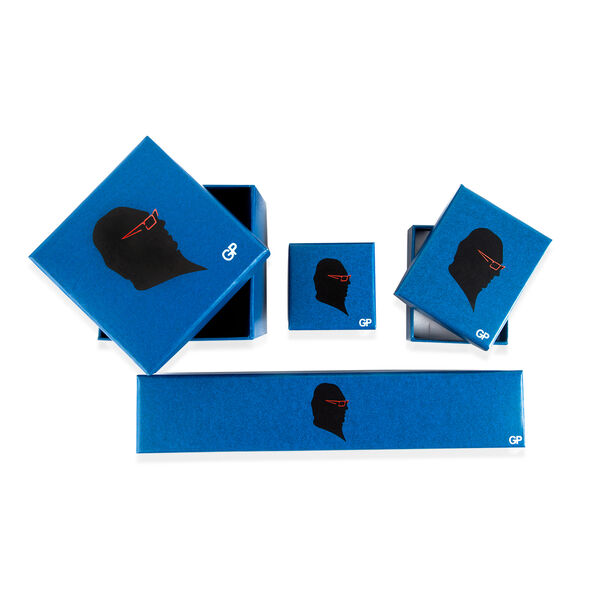 GP Trifono Kollektion - Rhodolith Granat, Zirkon und blauer Saphir-Anhänger mit 50cm Kette - 0,78 ct. image number 7