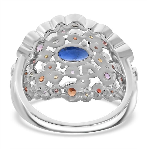 AA Blauer Saphir und Regenbogen Saphir Ring - 2,59 ct. image number 4