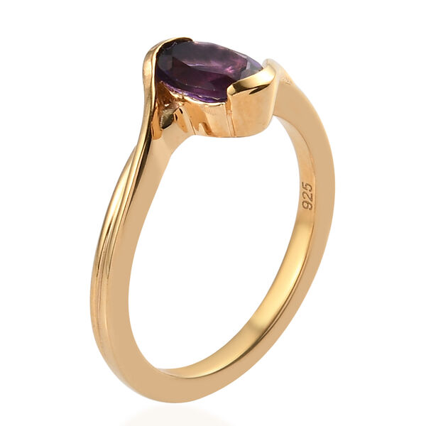 Marokkanischer Amethyst Ring 925 Silber vergoldet  ca. 0,69 ct image number 5