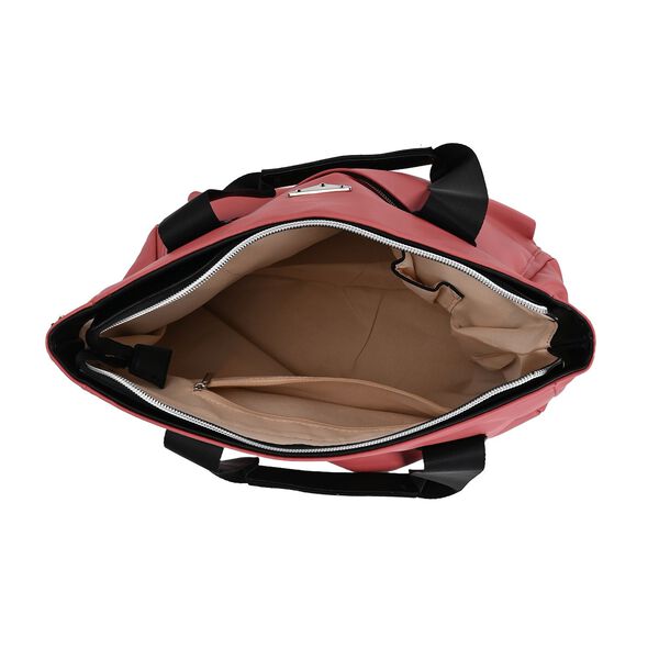 Praktischer Shopper mit verstellbarem Riemen, Korallfarben image number 8