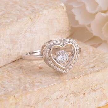 Wei&szlig;er Zirkonia-Ring - 1,02 ct.