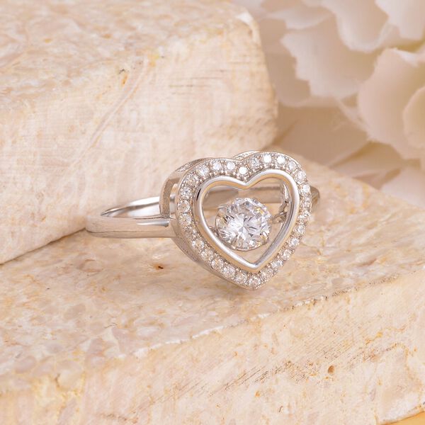 Wei&szlig;er Zirkonia-Ring - 1,02 ct. image number 2