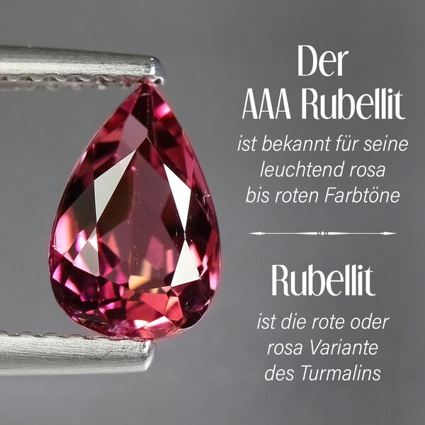 AAA Rubellit und Diamant Ring - 1,41 ct. image number 4