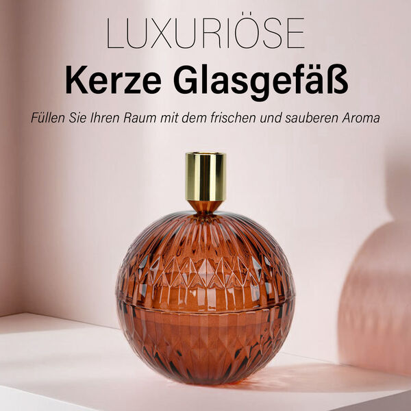 The 5th Season: Premium-Kollektion: Duftkerze im Glas, 20h Brenndauer, Amber image number 2