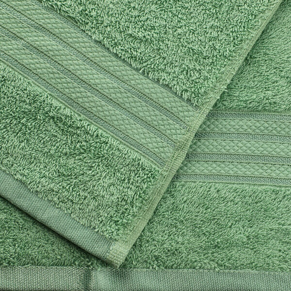 3er-Set - Frotteehandtücher aus 100% ägyptischer Baumwolle, Salbeigrün  image number 4