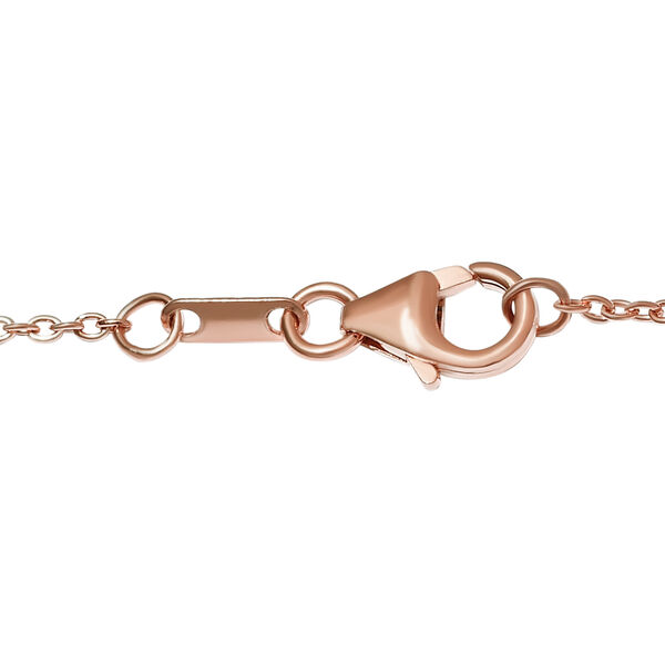 Morganit und wei&szlig;e Zirkon-Halskette, ca. 45 cm, 925 Silber Ros&eacute;gold Vermeil ca. 2.03 ct image number 5