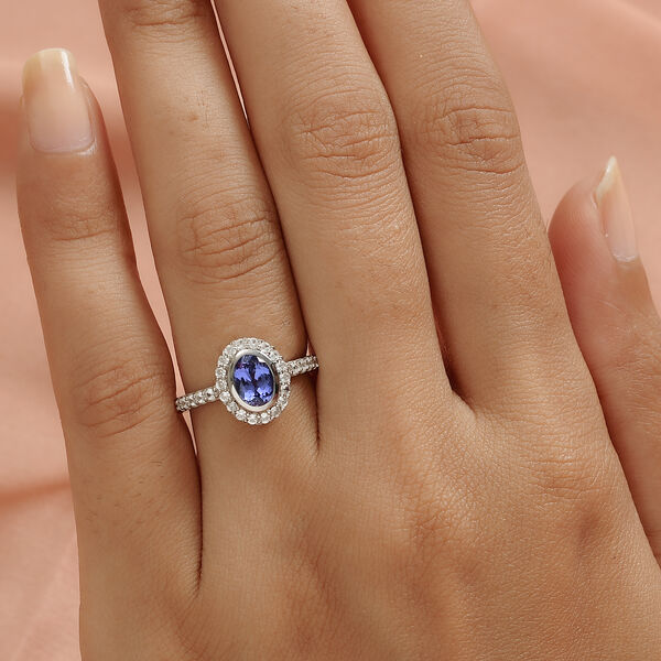 AA Tansanit und Zirkon Ring - 1,44 ct. image number 3