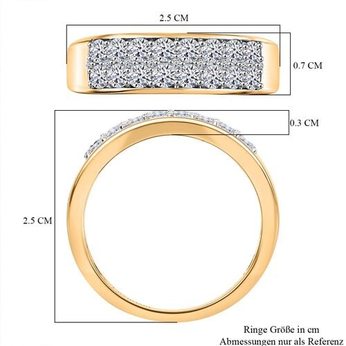 LUXURIANT SGL zertifizierter SI-GH Labor Diamant Ring - 1 ct. image number 7
