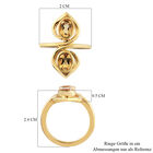 Citrin Ring, 925 Silber vergoldet (Größe 16.00) ca. 1,43 ct image number 6