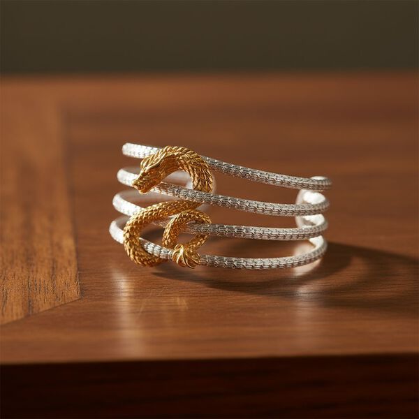 D'Joy 925 Silber Armreif ca. 19 cm ca. 55,60g image number 1