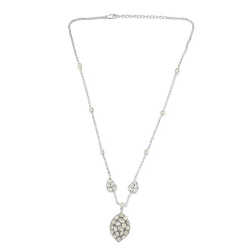 Polki Diamant Halskette, 45 cm - 2 ct. image number 0