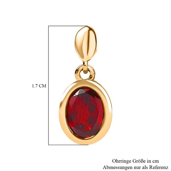 Rote Granat-Ohrringe - 2,92 ct. image number 6