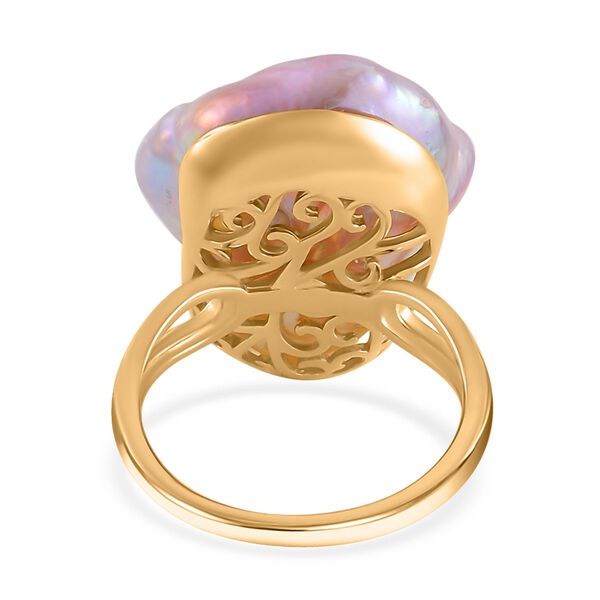 13-16 mm mehrfarbiger Barockperlen-Ring image number 6