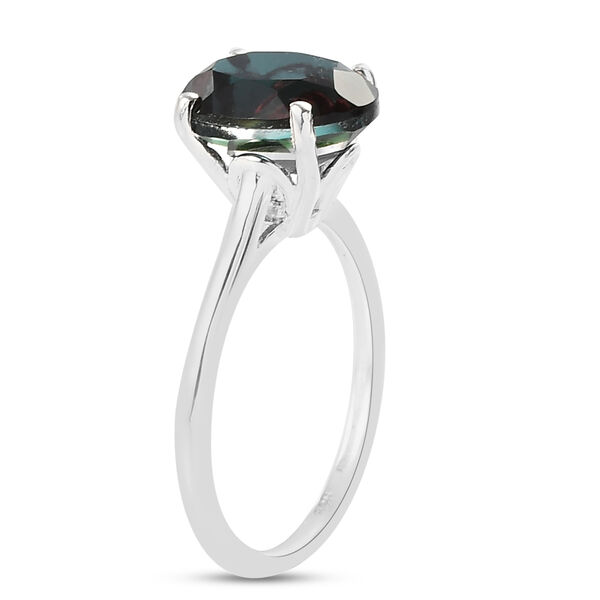 Alexandrit Triplett Quarz Solitär-Ring, 925 Silber  ca. 2,78 ct image number 5