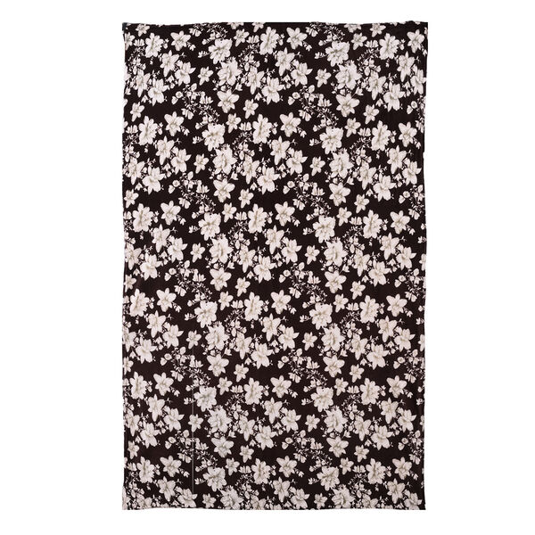 LIVMORE Flanell Decke, 150 x 220 cm, Bordeaux Wei&szlig; image number 3