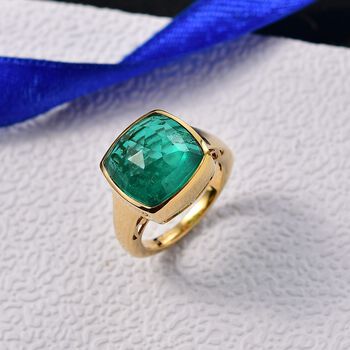 D'Joy Smaragd Triplett Quarz Ring - 9,94 ct.