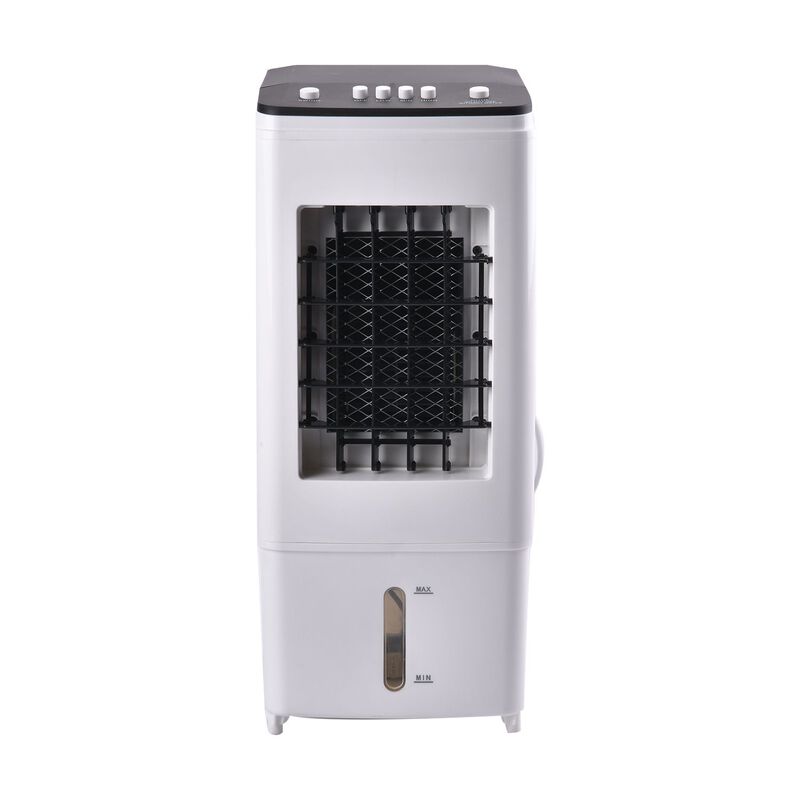 Mobiler Klimaanlagen-Ventilator, schwarz-weiß image number 0