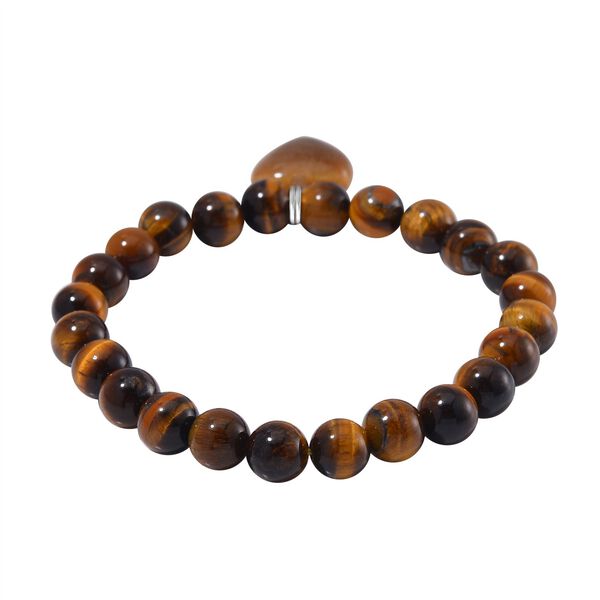 3er-Set- Gelbe Tigerauge und weiße Kristall Quarz-Armbänder - 231 ct. image number 6