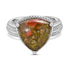 Unakite Ring Edelstahl (Größe 17.00) ca. 6,85 ct