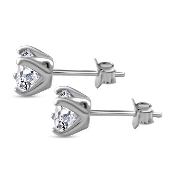 Solit&auml;r Moissanit Ohrringe- 1,94 ct. image number 1
