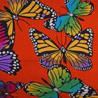 Bedruckter Sarong aus Viskose, Schmetterling Muster, Mehrfarbig und Blau image number 3
