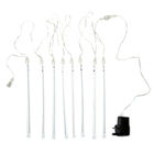Meteorschauer mehrfarbige LED Lichterkette, Größe 30x330 cm, Weiß image number 1