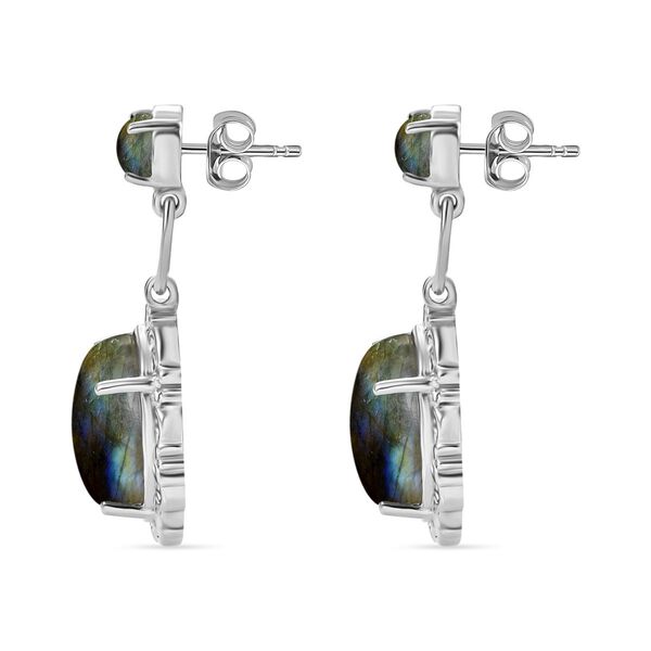 Labradorit Ohrringe - 13,57 ct. image number 4