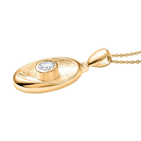 Moissanit Anh&auml;nger mit 50cm Kette - 0,43 ct. image number 4