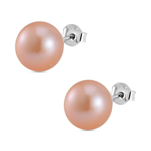 Pfirsich Edison Perle Ohrringe image number 4