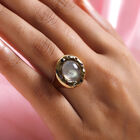 Premium Regenbogen Mondstein und mehrfarbiger Saphir-Ring, 925 Silber vergoldet (Größe 16.00) ca. 7,86 ct image number 2