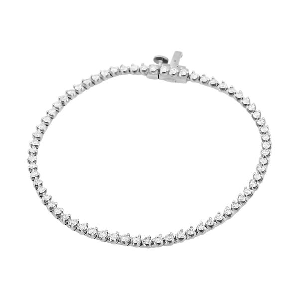 New York Kollektion - SI G-H Diamant Armband, 19 cm, 585 Wei&szlig;gold - 2 ct.