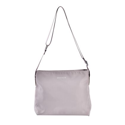 PASSAGE - Crossbody Handtasche mit Nylonfutter und RFID Schutz, 112cm Schultergurt, 27x14.5x23 cm, Lavendel