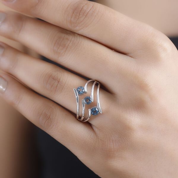 London Blautopas Ring - 0,98 ct. image number 3