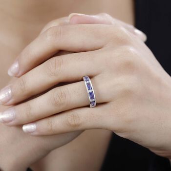 Tansanit und Zirkon Ring - 1,04 ct.