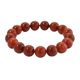 Flexibles rotes Jade Armband - 300 ct.