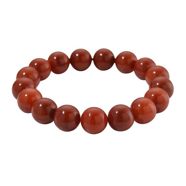 Flexibles rotes Jade Armband - 300 ct. image number 0