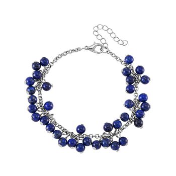 Lapislazuli Armband ca. Flexibles cm ca. 65.00 ct