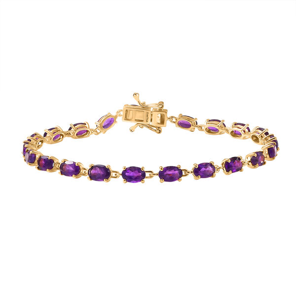 EVER TRUE Afrikanischer Amethyst Armband ca. 19 cm Nickelfreies Messing ca. 9.85 ct image number 0