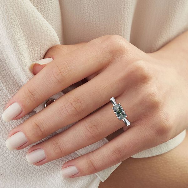 Paraiba Moissanit Ring - 0,65 ct. image number 2
