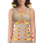 SANKOM - Haltungskorrektur Unterhemd mit BH aus Spitze, Größe M/L, 75-85 cm, Pfirsich image number 1