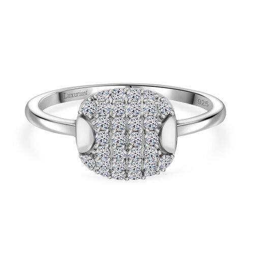 Lab Grown Diamant SI Ring 925 Silber rhodiniert (Größe 18.00) ca. 0,51 ct image number 0