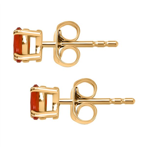 D'Joy AA mexikanische purpurrote Feueropal Ohrringe - 0,32 ct. image number 4