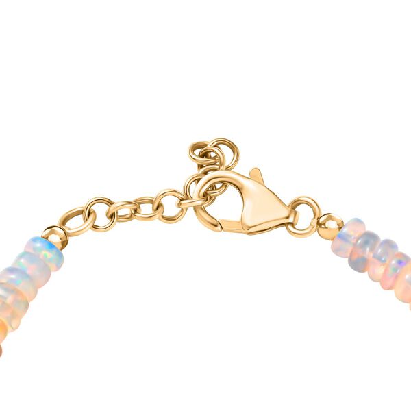D'Joy AA Nat&uuml;rlicher, &auml;thiopischer Welo Opal Armband ca. 19 cm 925 Silber 750 Gelbgold Vermeil ca. 22.85 ct image number 4