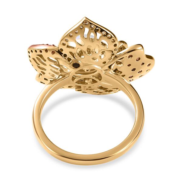 GP Italian Garden Kollektion - AA natürlicher, äthiopischer Welo Opal, Rhodolith Granat und Multi-Edelstein-Ring - 2,33 ct. image number 7