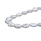 Weiße Keshi Perlen-Halskette in Silber, 50 cm, 225,00 ct. image number 2
